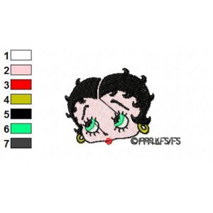 Betty Boop Embroidery Design 36